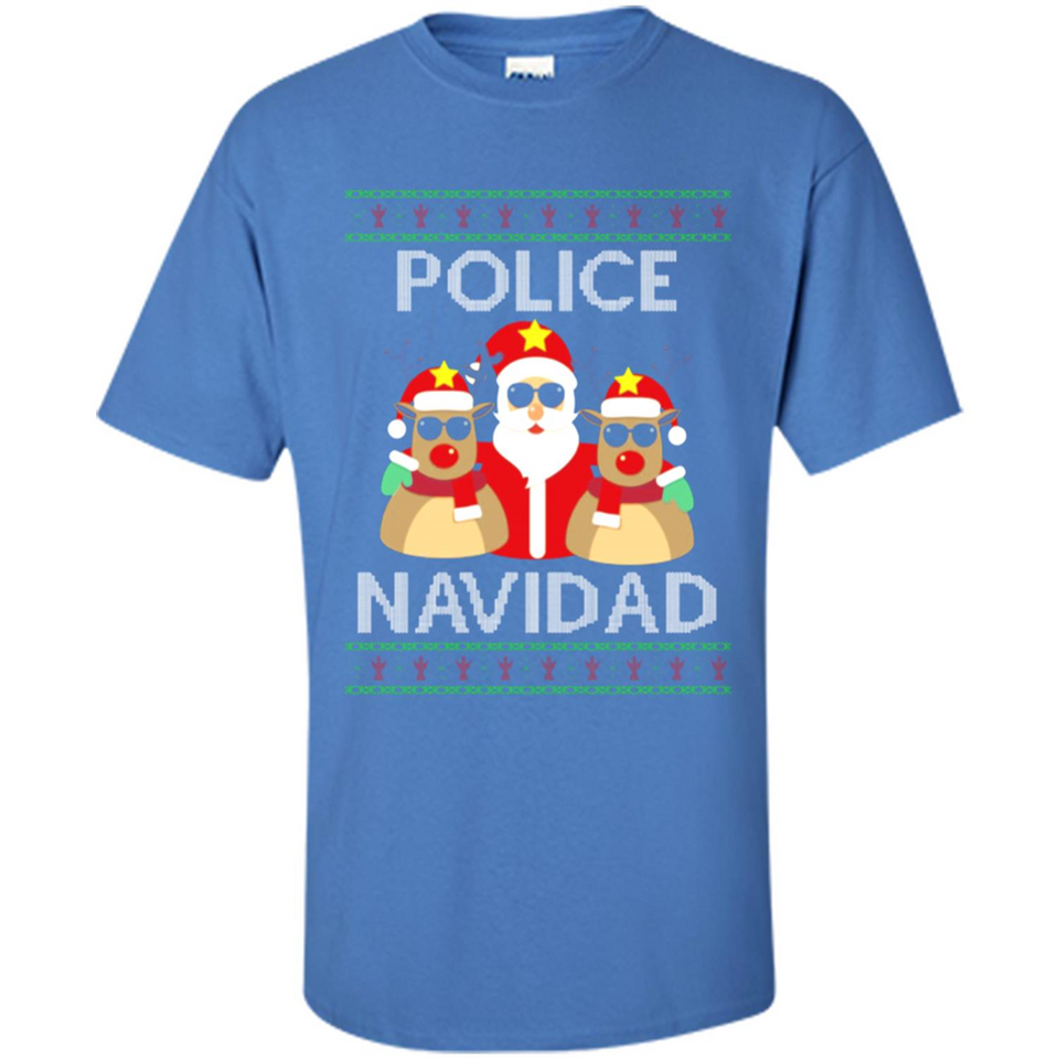 FUNNY POLICE NAVIDAD T-SHIRT Santa Christmas Party - Shirt