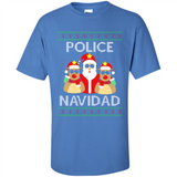 FUNNY POLICE NAVIDAD T-SHIRT Santa Christmas Party - Shirt