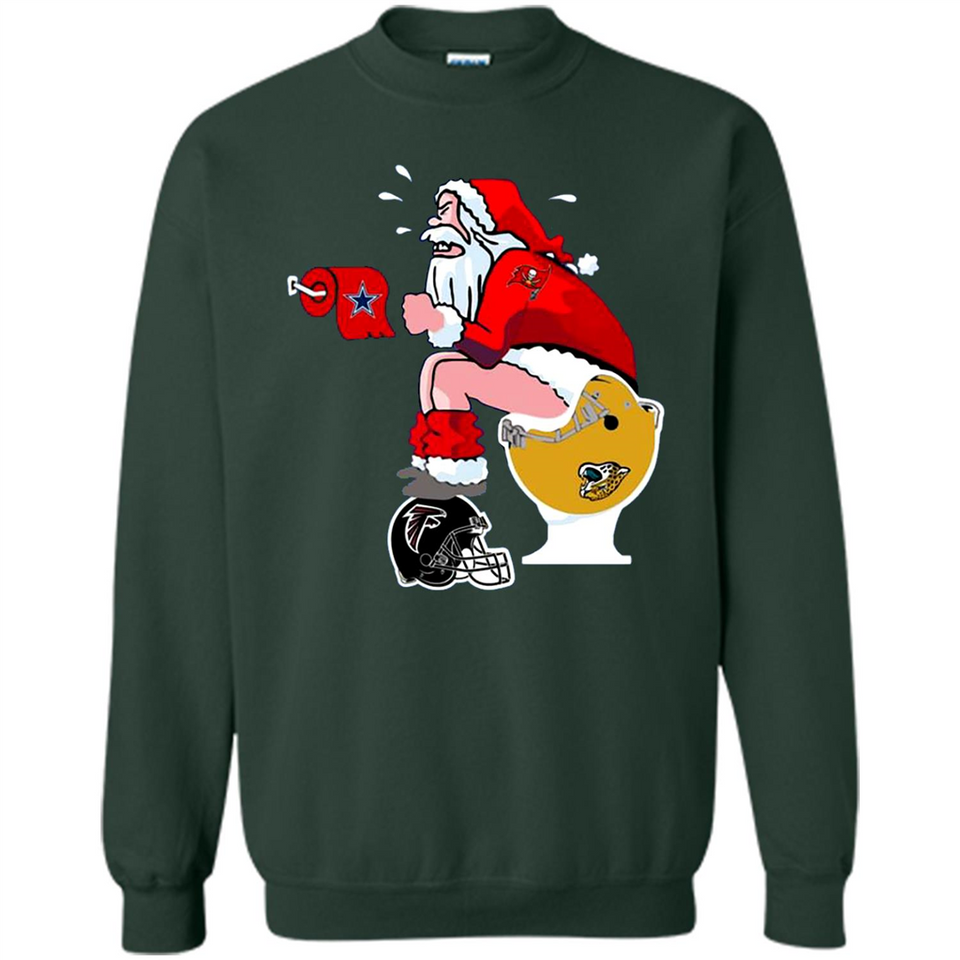 Tampa Bay Buccaneers Santa Claus Toilet