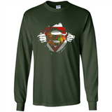 Chicago Blackhawks And Superman Fans - Long Sleeve T-Shirt