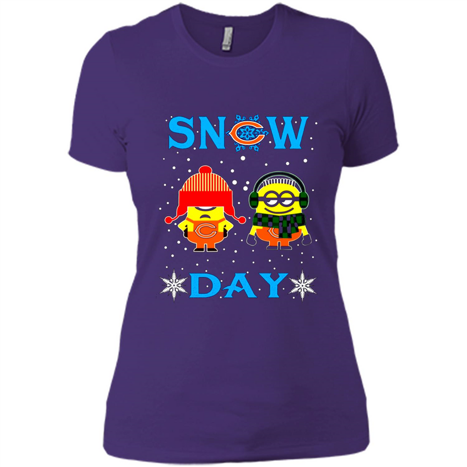Snow Day Shirt For Chicago Bears Vs Minion Fans pingpong
