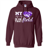 Abilene Christian Wildcats Football My Heart is on that Field - Hoodie