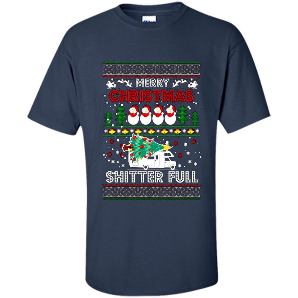 Merry Christmas Shitter Full Christmas Tree Snowman PING PONG