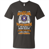I Am An Houston Astros Girl I Was Born In November With My Heart On My Sleeve A Fire In My Soul And A Mouth I Cant Control - Men's V-Neck