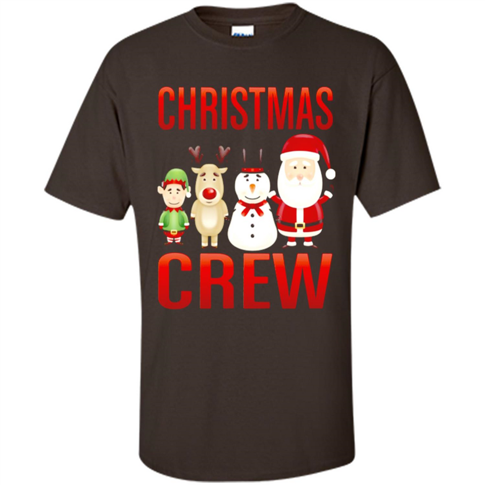 CHRISTMAS CREW Shirt X-mas Santa Snowman Reindeer Elf - Shirt