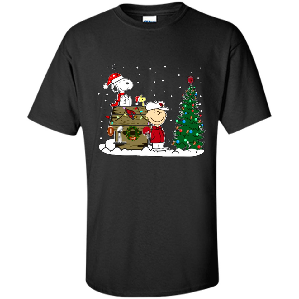 Arizona Cardinals Snoopy The Peanuts Movie Christmas Football Super Bowl pingpong - Shirt