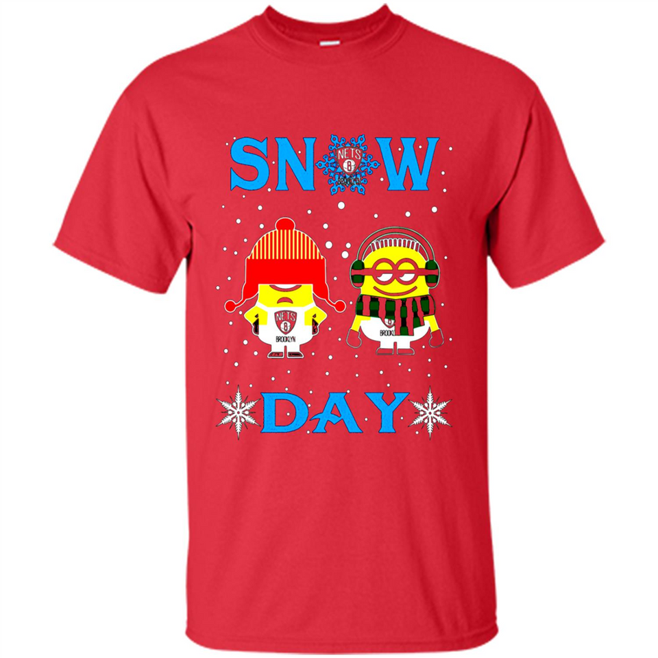 Snow Day Shirt For Brooklyn Nets Vs Minion Fans pingpong