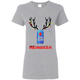 Bud light reinbeer Christmas - Ladies Short-Sleeve