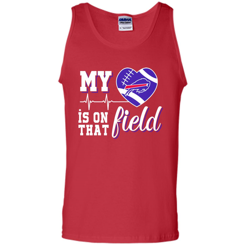 Buffalo Bills Football My Heart is on that Field - Tank Top