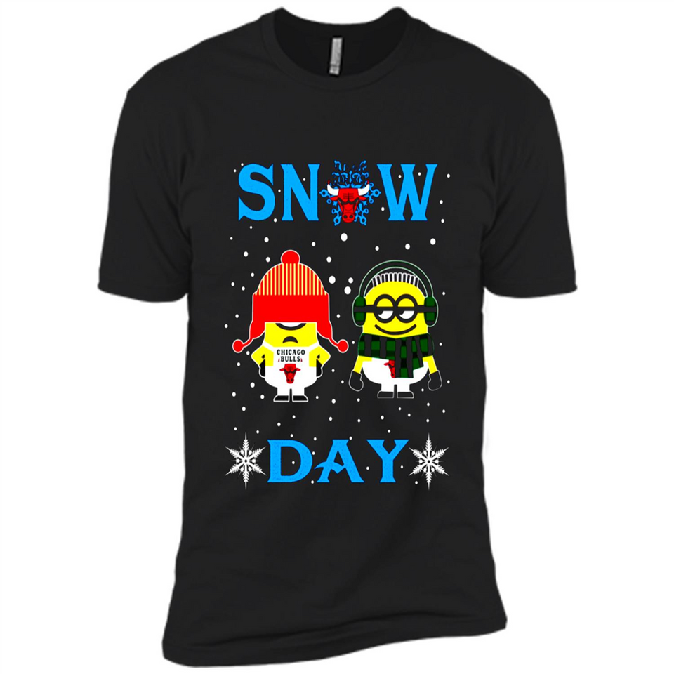 Snow Day Shirt For Chicago Bulls Vs Minion Fans pingpong