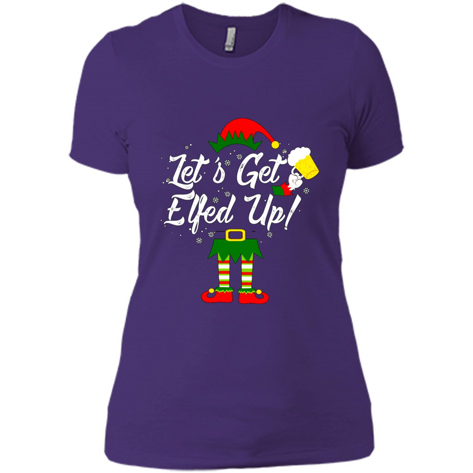 Let's Get Elfed Up Drinking Beer Christmas PINGPONG