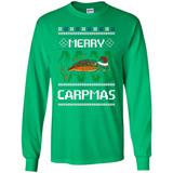 Santa Claus Carpmas Merry Carpmas Christmas Sweater PINGPONG - Long Sleeve T-Shirt