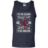 Marvel Spider Man Tis The Season To Be Amazing Ugly Christmas Mug PINGPONG - Tank Top