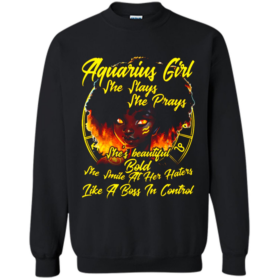 Aquarius Girl She Slays She Prays Zodiac Sign PINGPONG