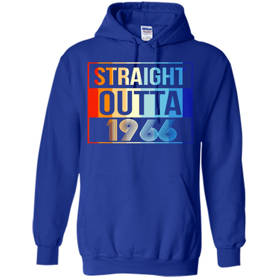 Retro Straight Outta 1966 52 Years Old - Hoodie