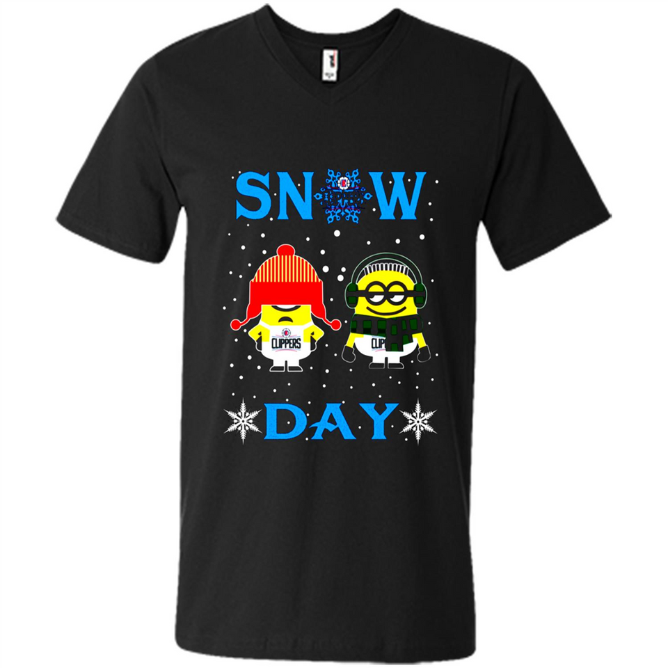 Snow Day Shirt For La Clippers Vs Minion Fans pingpong