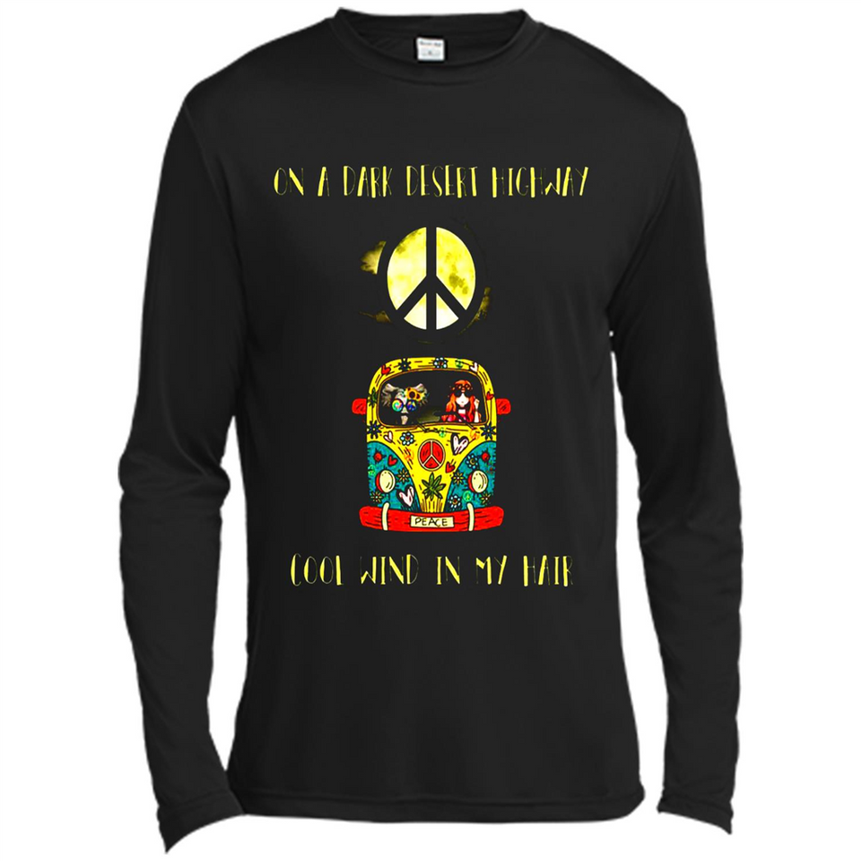 Peace-On A Dark Desert Highway Cool Wind In My Hair Shirt PINGPONG - Canvas Long Sleeve T-Shirt