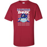 Police boyfriend Shark Blue Line Tee