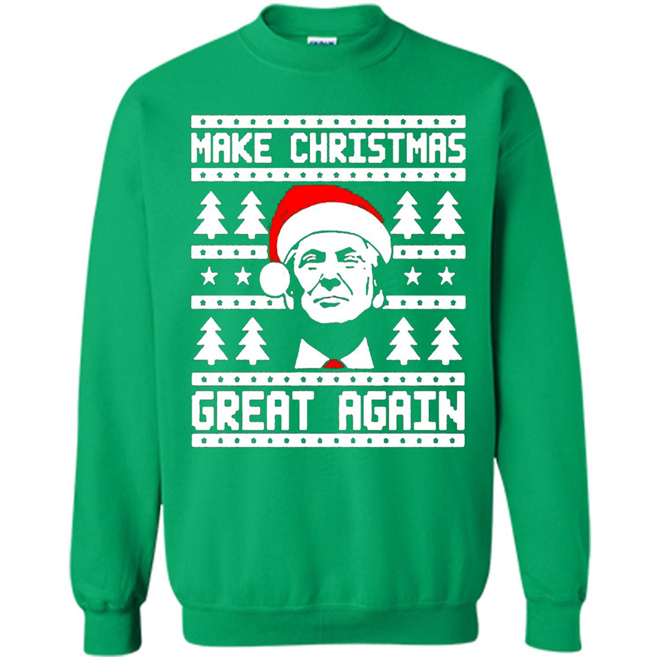 Fabulous Make Christmas Great Again Trump Ugly Christmas - Sweatshirt