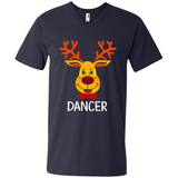 Dancer Santa Claus Funny Xmas Holiday T-Shirt - Men's V-Neck