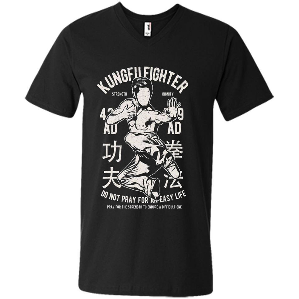 Kungfu Martial Arts Fight Apparel - Men's V-Neck