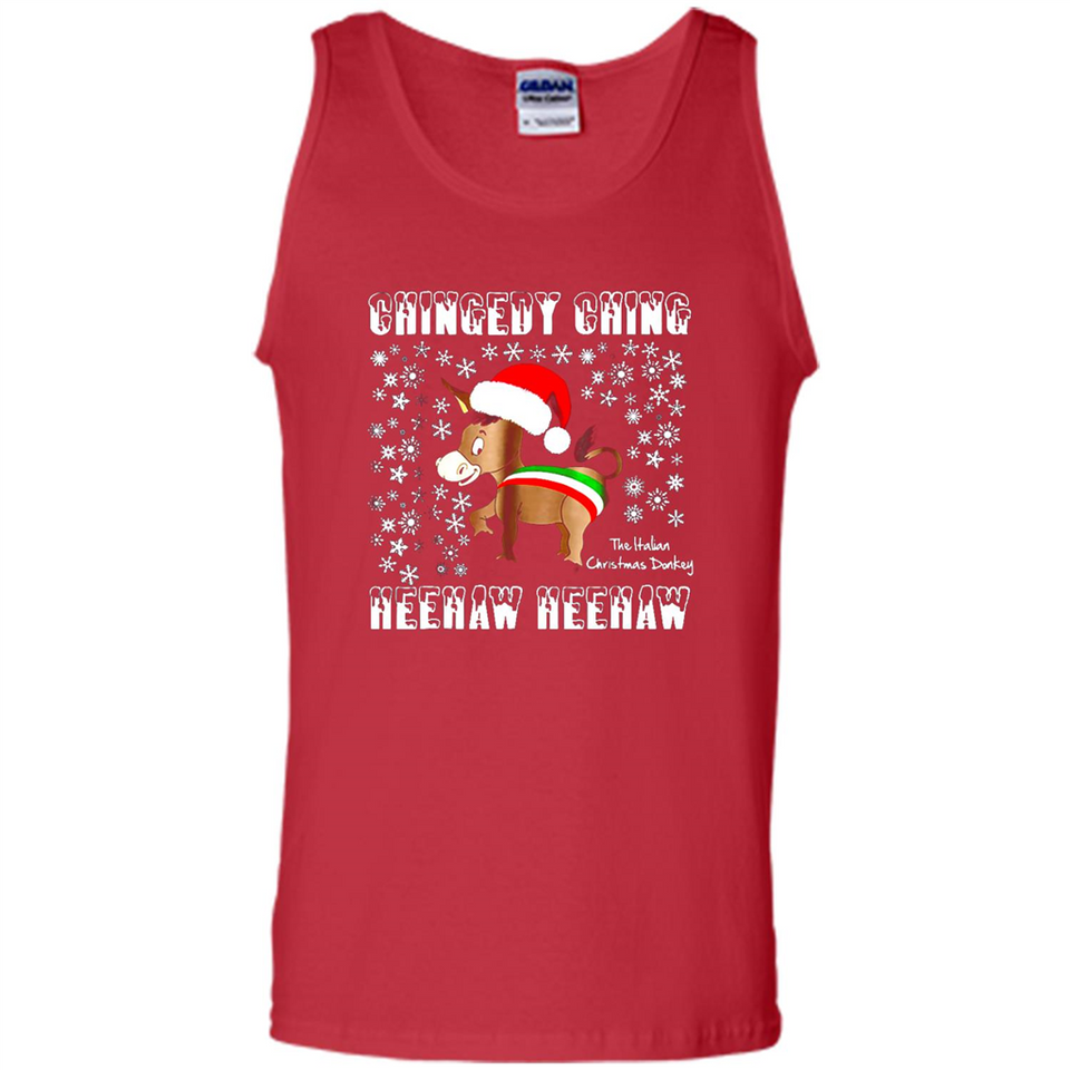 Amazing Dominick The Christmas Donkey-Italian Christmas Donkey - Tank Top