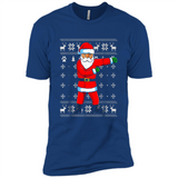 Flossing Santa Christmas Ugly Sweater Style Pajama Xmas Gift - Premium Short Sleeve T-Shirt