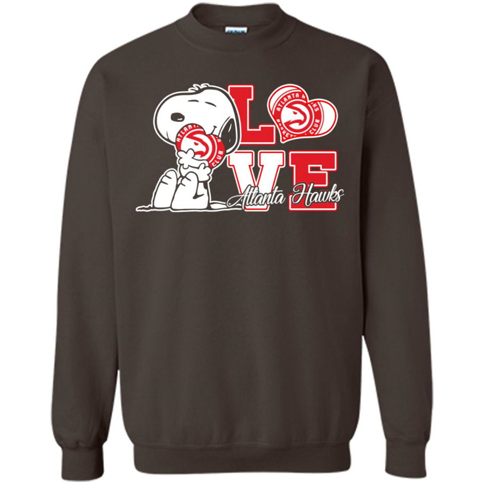 Snoopy loves NBA Atlanta Hawks - Sweatshirt