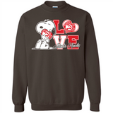 Snoopy loves NBA Atlanta Hawks - Sweatshirt