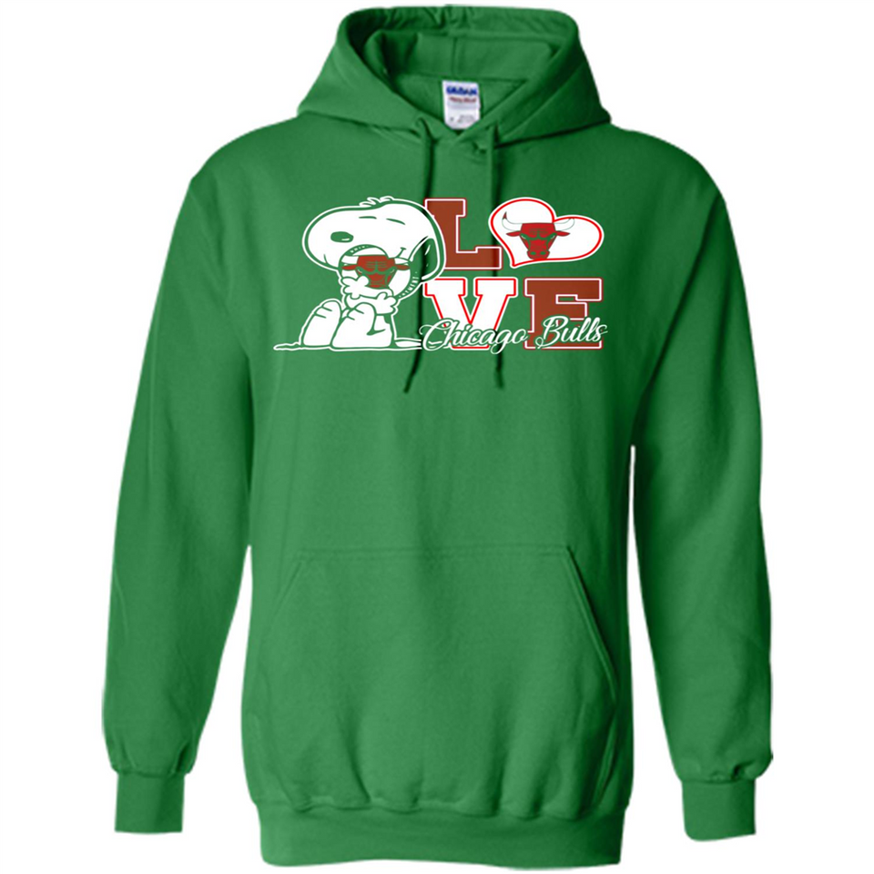Snoopy loves NBA Chicago Bulls - Hoodie