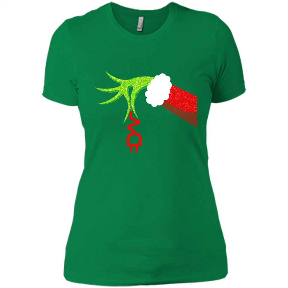 Funny Grinch Hand Holding Electrician Ornament Christmas PING PONG