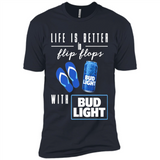 LIFE IS BETTER IN FLIP FLOPS WITH BUD LIGHT