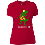 Christmas Tree Rex - Ladies' Boyfriend T-Shirt