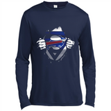Buffalo Bills And Superman Fans - Canvas Long Sleeve T-Shirt