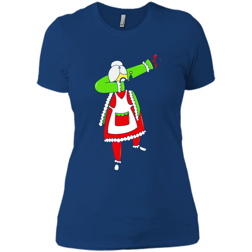 Funny Dabbing Mrs. Santa Claus Christmas Dab - Ladies' Boyfriend T-Shirt