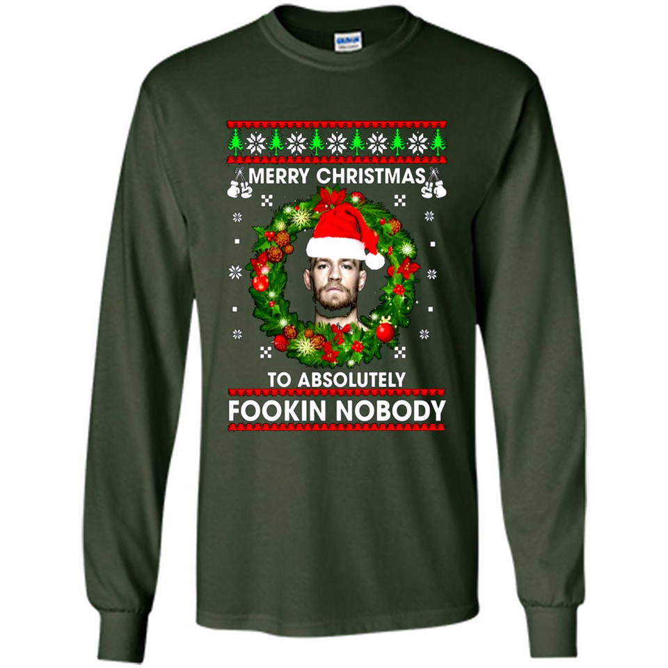 Merry Fookin Christmas Conor Mcgregor sweater PINGPONG