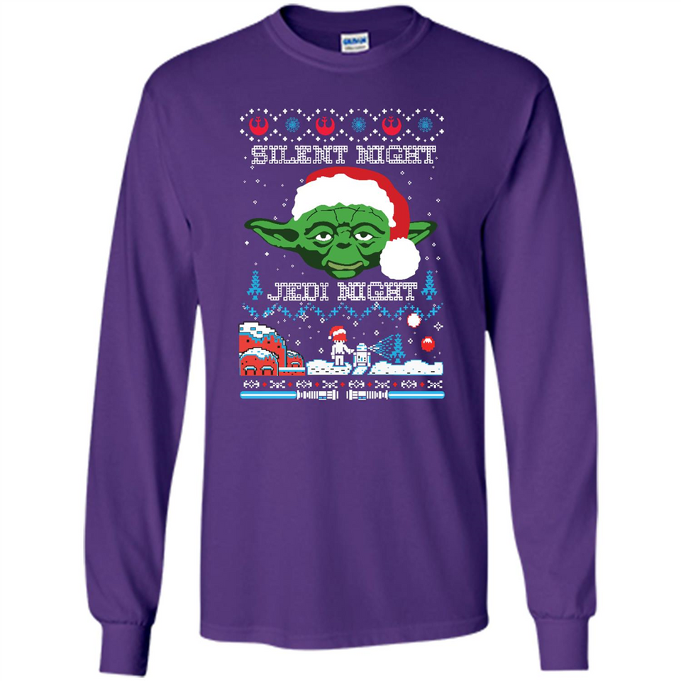 YODA SILENT NIGHT JEDI NIGHT CHRISTMAS UGLY SWEATER