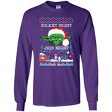 YODA SILENT NIGHT JEDI NIGHT CHRISTMAS UGLY SWEATER