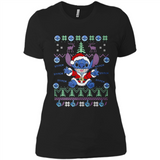 Stitch ugly christmas sweater - Ladies' Boyfriend T-Shirt