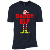 Mens Daddy Elf T-Shirt Funny Matching Christmas Costume - Premium Short Sleeve T-Shirt