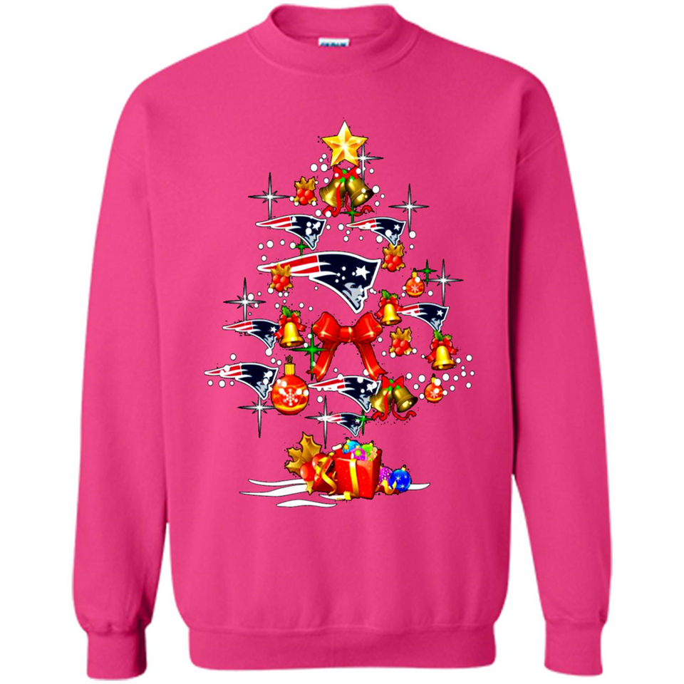 New England Patriots Christmas Tree sweater PINGPONG