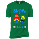 Snow Day Shirt For Detroit Lions Vs Minion Fans pingpong