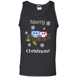 Cute Christmas Shirt Merry Christmas Snowflakes Owls Nest