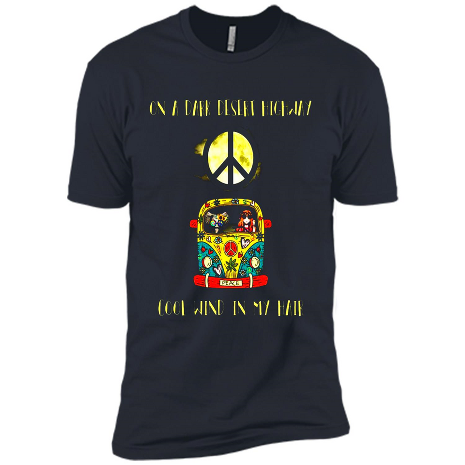 Peace-On A Dark Desert Highway Cool Wind In My Hair Shirt PINGPONG - Premium Short Sleeve T-Shirt