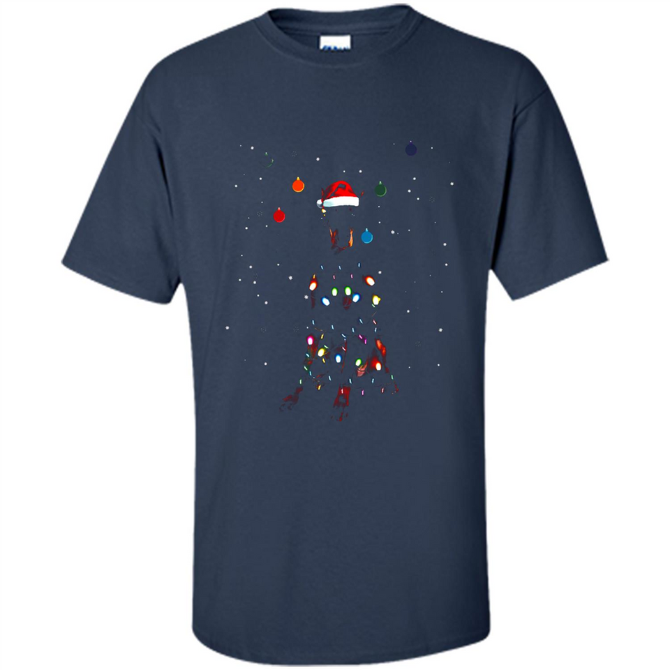 Doberman Santa Lights Christmas Dog Xmas Sweatshirt - Shirt