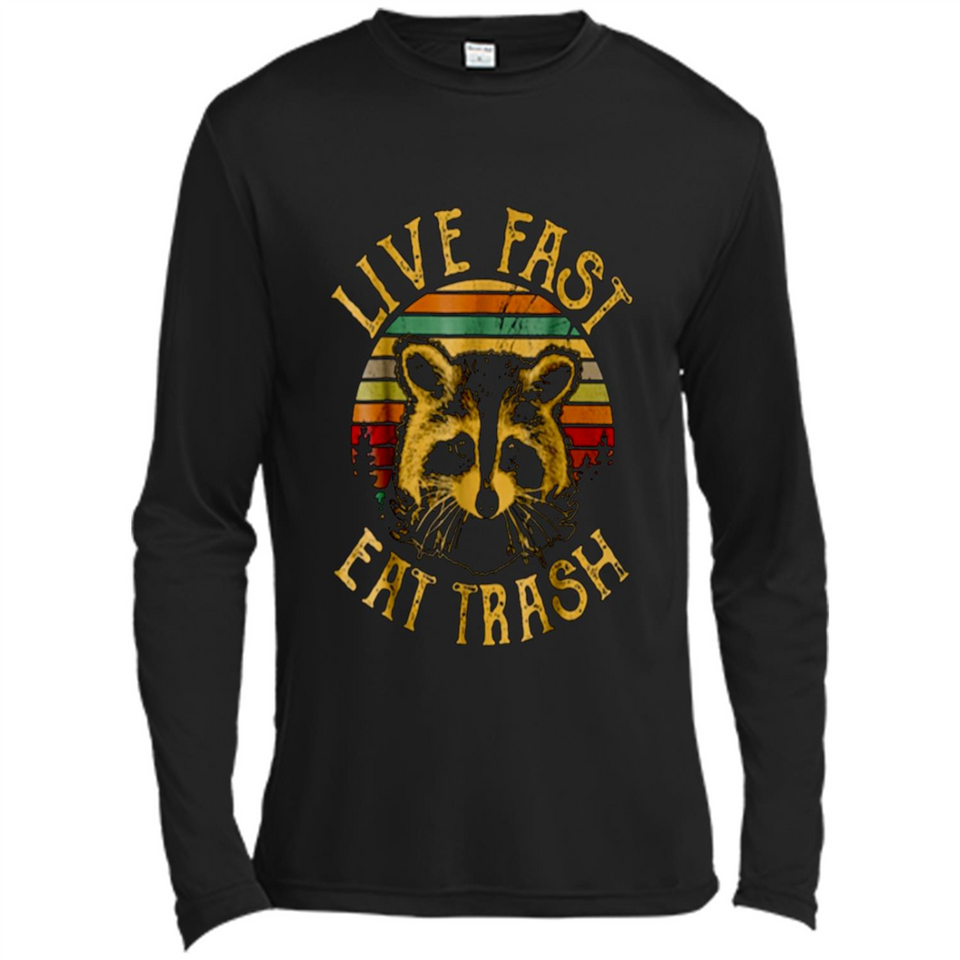 Live fast eat trash bear vintage camping PINGPONG