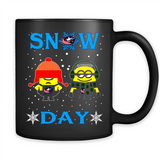 Snow Day Shirt For Columbus Blue Jackets Vs Minion Fans pingpong