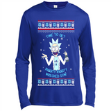 Rick and Morty Time to get Riggity Riggity Wrecked Son Christmas sweater - Canvas Long Sleeve T-Shirt