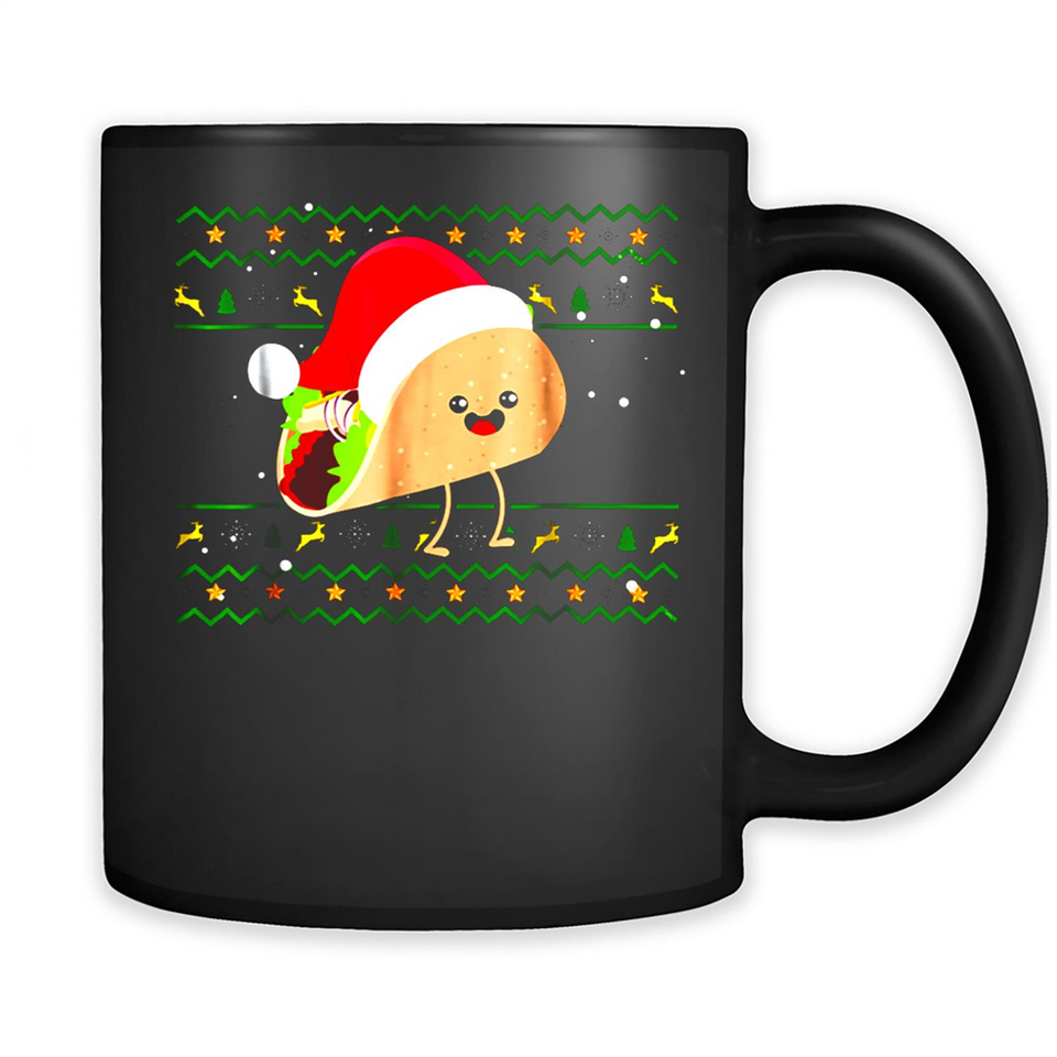 TACO Santa Hat Ugly Christmas shirt Ladies' Boyfriend
