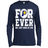 Indiana Pacers Forever For ever not just when we win - Canvas Long Sleeve T-Shirt